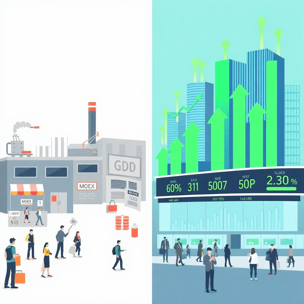 Реальный сектор и фондовый рынок: почему экономика остывает, а индексы растут